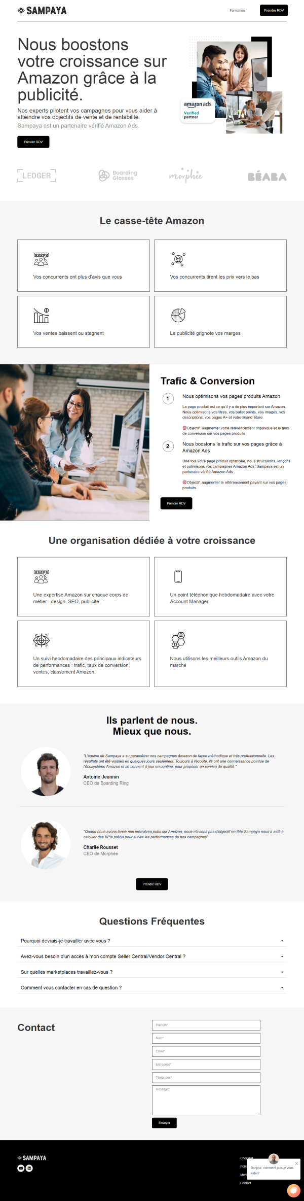 Sampaya — web design screenshot