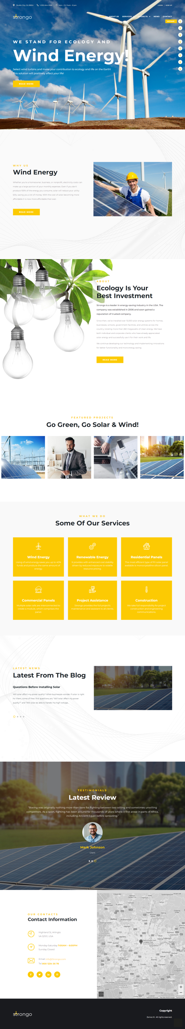 WordPress Template — web design screenshot